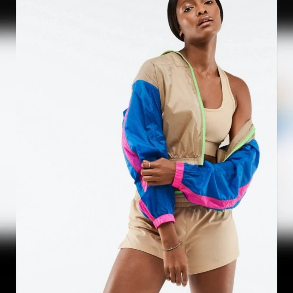 *NWOT* Women's Fabletics Payton Woven Lightweight Zip Jacket Sz XL - Picture 3 of 11